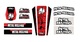 Sticker kits Factory Effex "Metal Mulisha punainen"