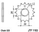 ketjuratas etu ( JT 1183 ) 17z