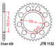 ketjuratas taka JT1132 -  Derbi Senda DRD, Pro, Racing - 53z