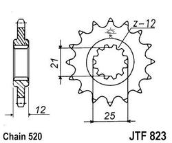 ketjuratas etu ( JT 823 ) 12z