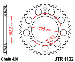 ketjuratas taka JT1132 -  Derbi Senda DRD, Pro, Racing - 53z