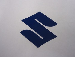 tarra Suzuki logo, sininen