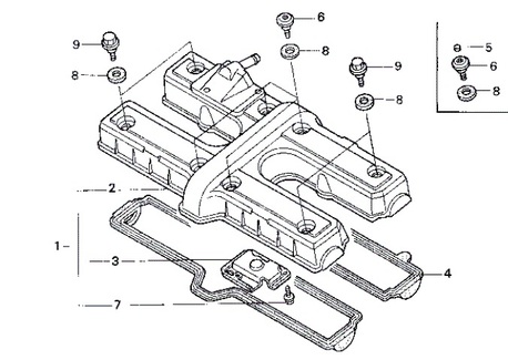 venttiilikopan tiiviste - Honda "original"  CB750 ´1991-2003
