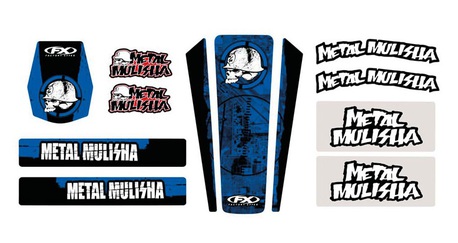 Sticker kits Factory Effex "Metal Mulisha sininen"