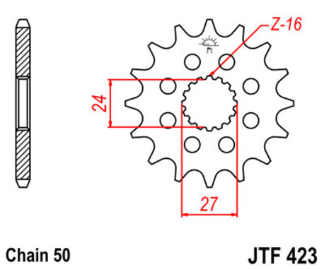 ketjuratas etu ( JT 423 ) 17z