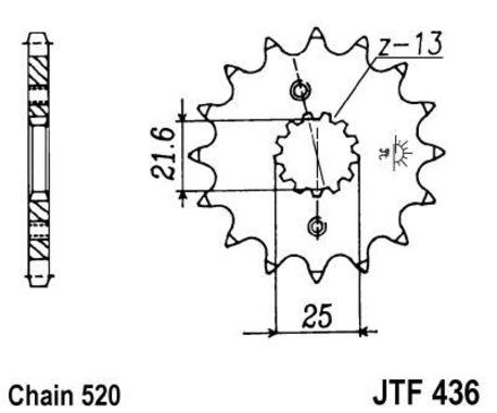 ketjuratas etu ( JT 436 ) 14z