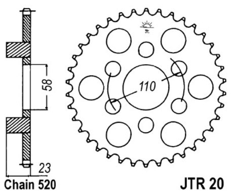 ketjuratas taka ( JTR 20 ) 41z