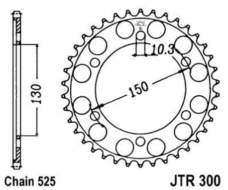 ketjuratas taka ( JTR 300 ) 39z