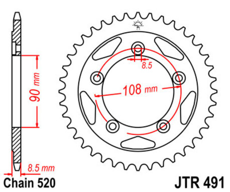 ketjuratas taka ( JTR 491 ) 40z