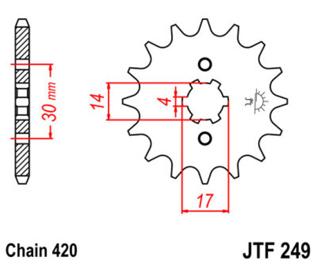 ketjuratas etu ( JT 249 ) 14z