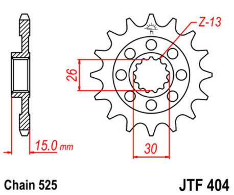 ketjuratas etu ( JT 404 ) 17z