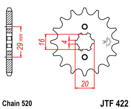 ketjuratas etu ( JT 422 ) 12z